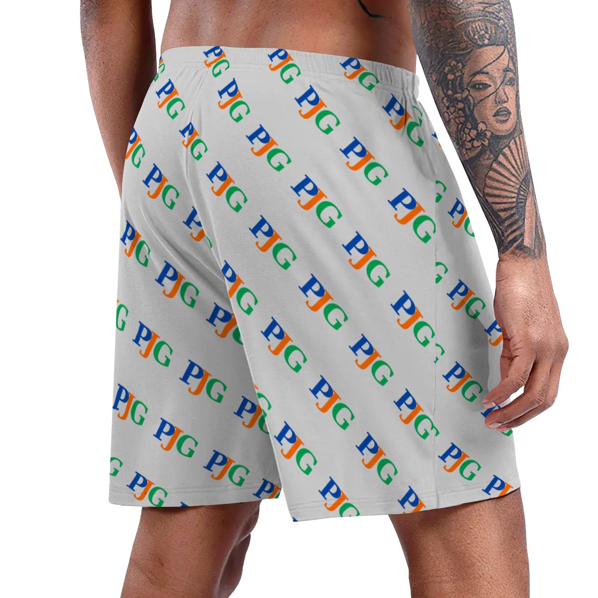 PJG Signature Men’s Lounge Shorts — Heather Gray Multi