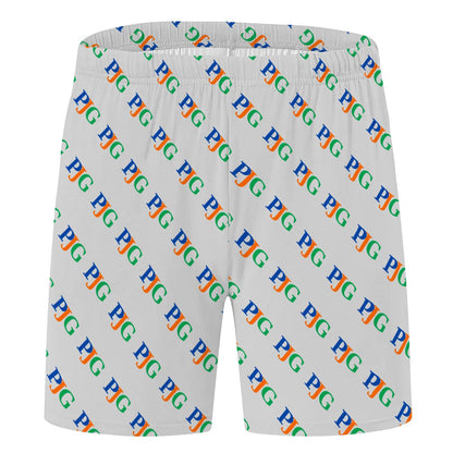 PJG Signature Men’s Lounge Shorts — Heather Gray Multi