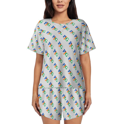 PJG Signature Tee & Short Set — Heather Gray Multi