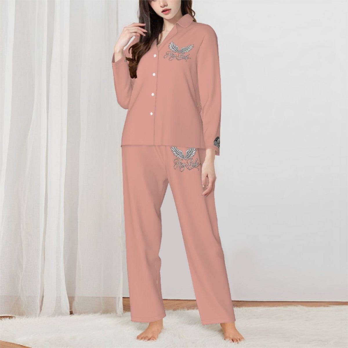 Hey Babe Women’s Pajama Set — Blush