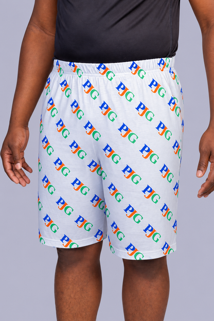 PJG Signature Men’s Lounge Shorts — Heather Gray Multi