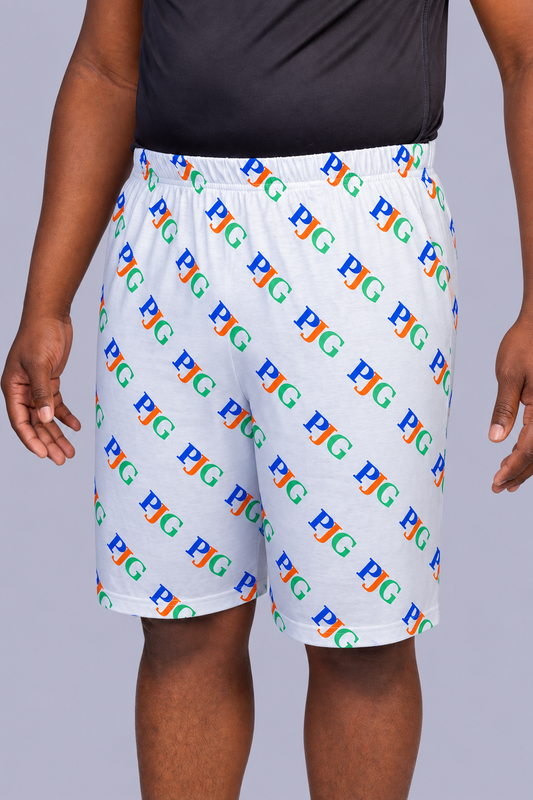 PJG Signature Men’s Lounge Shorts — Heather Gray Multi