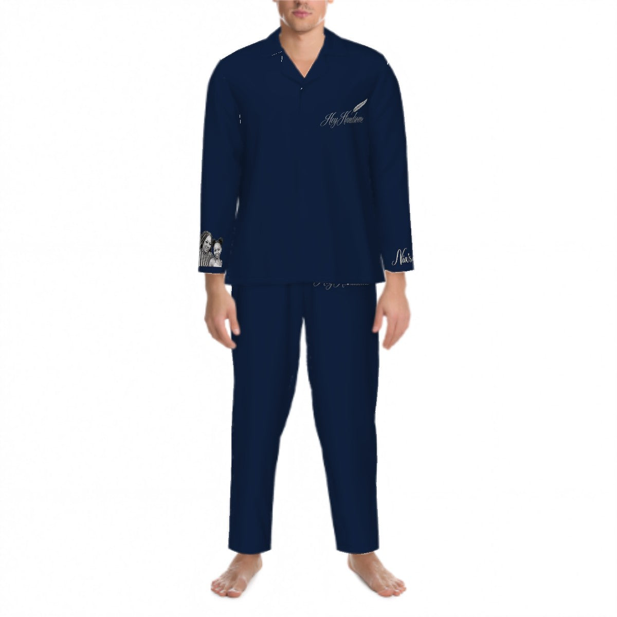 Hey Handsome Men’s Pajama Set — Navy